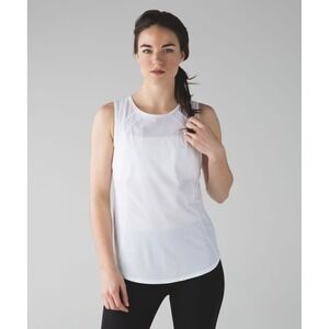 Lululemon Sculpt Tank | White | Women's Size‎ 8 VGUC w/ Hang Tag